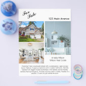 Modernes Real Anwesen Listing 2 Sided Foto Flyer (Einzeln)