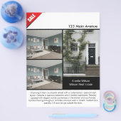Modernes Real Anwesen Listing zweiseitiger Foto Fl Flyer (Einzeln)