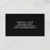 Modernes Real Anwesen Logo | Baufahrzeuge Visitenkarte (Rückseite)