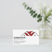 Modernes Real-Anwesen-Logo | Eigenschaft Visitenkarte (Stehend Vorderseite)