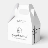 Modernes Real Anwesen Neues Haus Marketing kundens Geschenkschachtel (Rückseite)