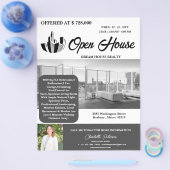 Modernes Real Anwesen Open House Flyer (Einzeln)