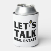 Modernes Real Anwesen QR Code Marketing Dosenkühler (Kanne Vorderseite)