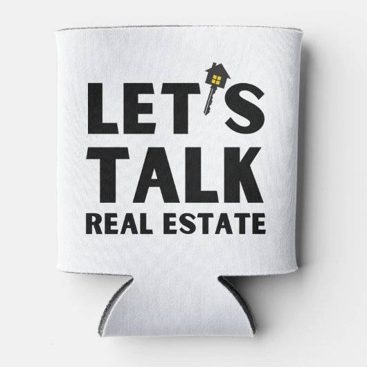 Modernes Real Anwesen QR Code Marketing Dosenkühler (Vorderseite)