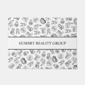 Modernes Real Anwesen QR Code Marketing Fußmatte (Vorderseite)