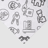 Modernes Real Anwesen QR Code Marketing Seidenpapier (Ausschnitt)