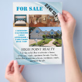 Modernes Real Anwesen Realtor zum Flyer (Hand)