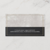 Modernes Real Anwesen | Stielleder Visitenkarte (Rückseite)