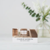 Modernes Real Anwesen Visitenkarte (Stehend Vorderseite)