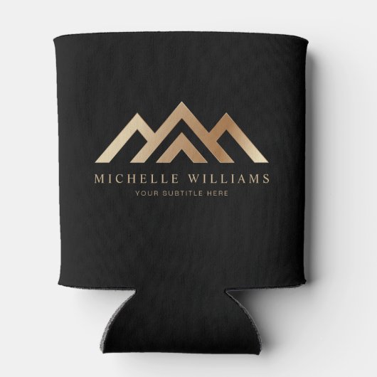 Modernes Real-Anwesen-Werbelogo kann mitspielen Dosenkühler (Rückseite)