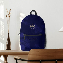 Modernes Reality-Anwesen-Werbelogo Bedruckter Rucksack