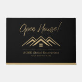 Modernes Reality-Anwesen-Werbelogo Fußmatte (Vorderseite)