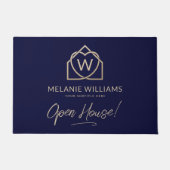 Modernes Reality-Anwesen-Werbelogo Fußmatte (Vorderseite)