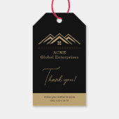 Modernes Reality-Anwesen-Werbelogo Geschenkanhänger (Rückseite)