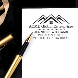 Modernes Reality-Anwesen-Werbelogo Gummistempel