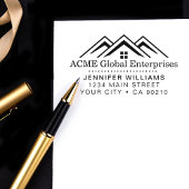 Modernes Reality-Anwesen-Werbelogo Gummistempel