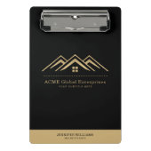 Modernes Reality-Anwesen-Werbelogo Mini Klemmbrett (Vorderseite)