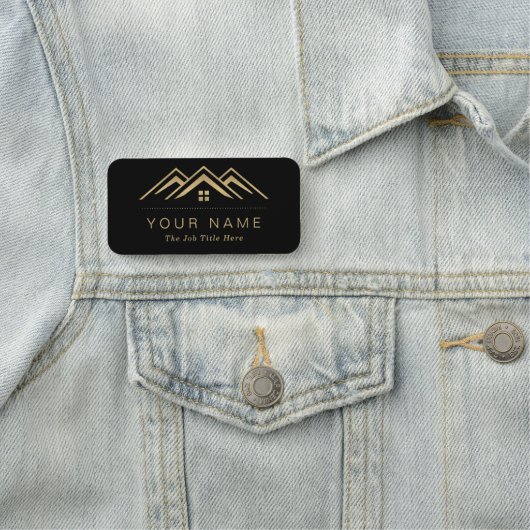 Modernes Reality-Anwesen-Werbelogo Namensschild (Beispiel)