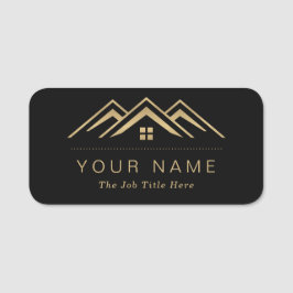 Modernes Reality-Anwesen-Werbelogo Namensschild