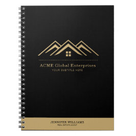 Modernes Reality-Anwesen-Werbelogo Notizblock