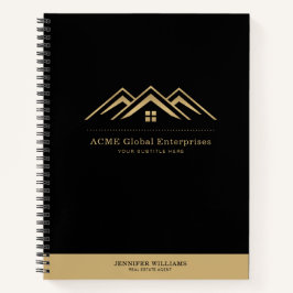Modernes Reality-Anwesen-Werbelogo Notizblock