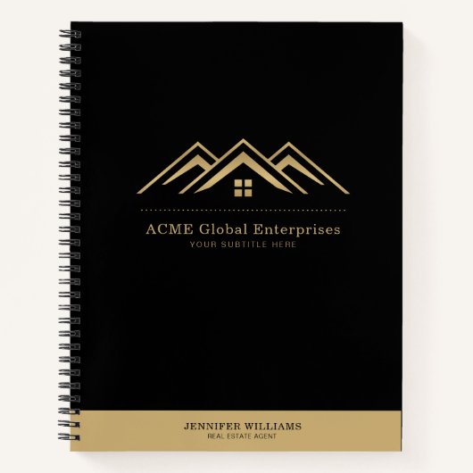 Modernes Reality-Anwesen-Werbelogo Notizblock (Vorderseite)