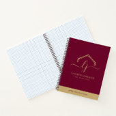 Modernes Reality-Anwesen-Werbelogo Notizblock (Innenseite)