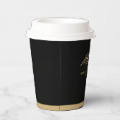 Modernes Reality-Anwesen-Werbelogo Pappbecher (Rechts)