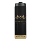 Modernes Reality-Anwesen-Werbelogo Thermosbecher (Vorderseite)