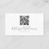 Modernes Realtor Business Card TEMPLATE mit QR Cod Visitenkarte (Rückseite)