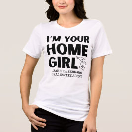 Modernes Realtor Ich bin Ihr Zuhause Girl Tri-Blend Shirt