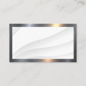 Modernes Realtor-Metall-Logo | Metallgrenze Visitenkarte (Rückseite)