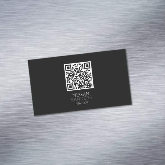 MODERNES REALTOR QR CODE Business Card MAGNET (Beispiel)