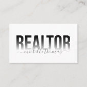 Modernes Realtor Real Anwesen Berufliches Foto Visitenkarte (Vorderseite)