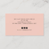 Modernes Realtor Real Anwesen Foto Visitenkarte (Rückseite)