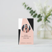 Modernes Realtor Real Anwesen Foto Visitenkarte (Stehend Vorderseite)