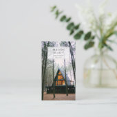 Modernes Realtor Real Anwesen Visitenkarte (Stehend Vorderseite)