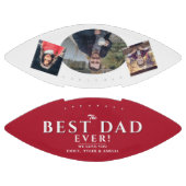 Modernes Red Best Vater Vater 3 Foto Collage Football (Paneele)