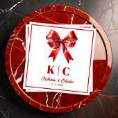 Modernes Red Bow Weving Serviette