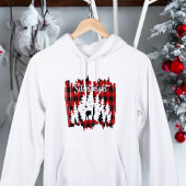 Modernes Red Buffalo Karierter Niedlicher Weihnach Hoodie
