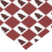 Modernes Red Buffalo Kariertes Weihnachtsbaummuste Kurzer Tischläufer (Ecke)