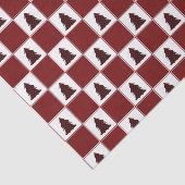 Modernes Red Buffalo Kariertes Weihnachtsbaummuste Seidenpapier (Ausschnitt)