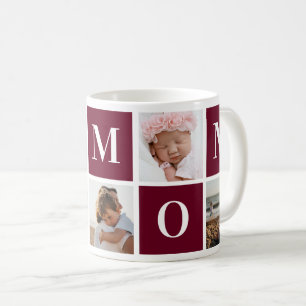 Modernes Red Custom Foto I Liebe Mama Tasse