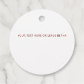 Modernes Red Green Gold für Ferien Kariert Geschenkanhänger (Rückseite)