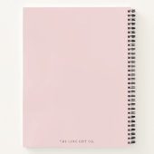 Modernes Red Heart Brautparty Geschenkbuch Notizblock (Rückseite)