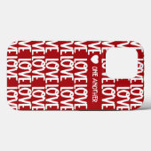 Modernes Red Liebe Script Inspirational Verse Case (Rückseite (Horizontal))