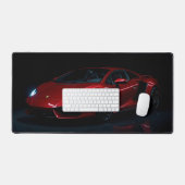 Modernes Red Sports Car Schreibtischunterlage (Tastatur & Maus)
