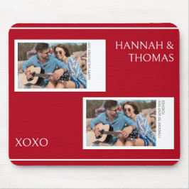 Modernes Red Valentinstag Custom Foto Mousepad