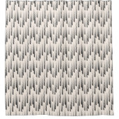 Modernes Regen-Muster Duschvorhang (Vorderseite)