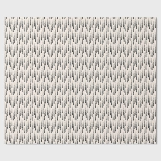 Modernes Regen-Muster Geschenkpapier (Flach)